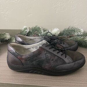 Waldlaufer Dynamic Beatrice 502027 Lace Women Dark Grey Combi Leather Suede 7.5